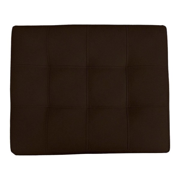 Encontraproduto.com.br - Kit 2 Puff Retangular New Para Sala e Quarto Suede Marrom