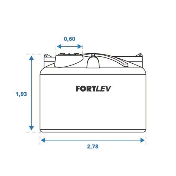 Encontraproduto.com.br - TANQUE P/ ARMAZENAR DIESEL 10.000 LITROS - FORTLEV