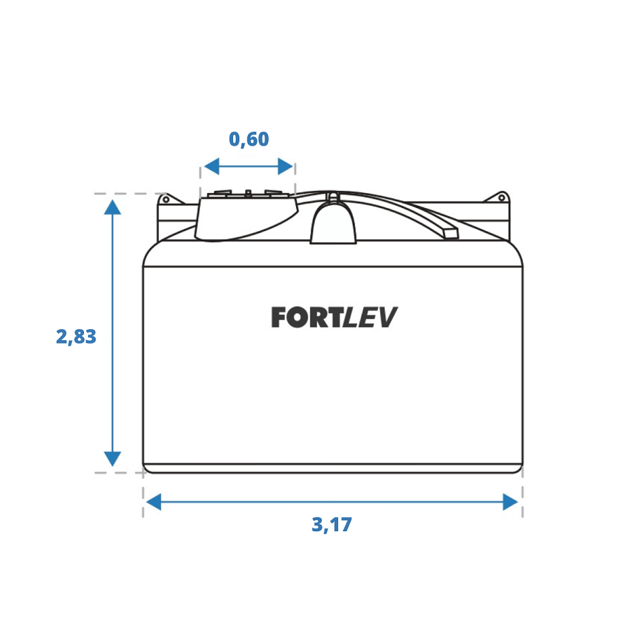 TANQUE P/ ARMAZENAR DIESEL 20.000 LITROS - FORTLEV