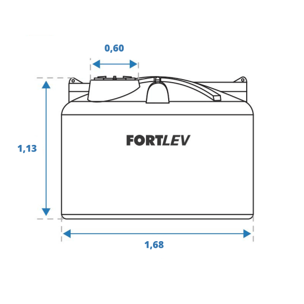 Encontraproduto.com.br - TANQUE P/ ARMAZENAR VINHO 2.000 LITROS - FORTLEV