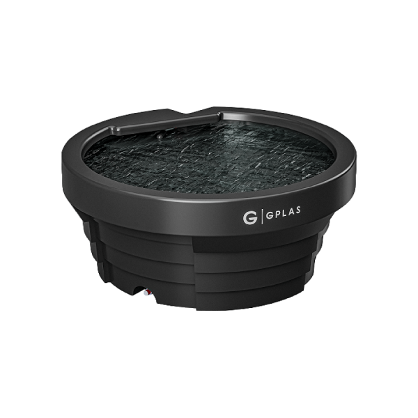 Encontraproduto.com.br - Kit 3 Bebedouros para Gado 500L Pretos Gplas