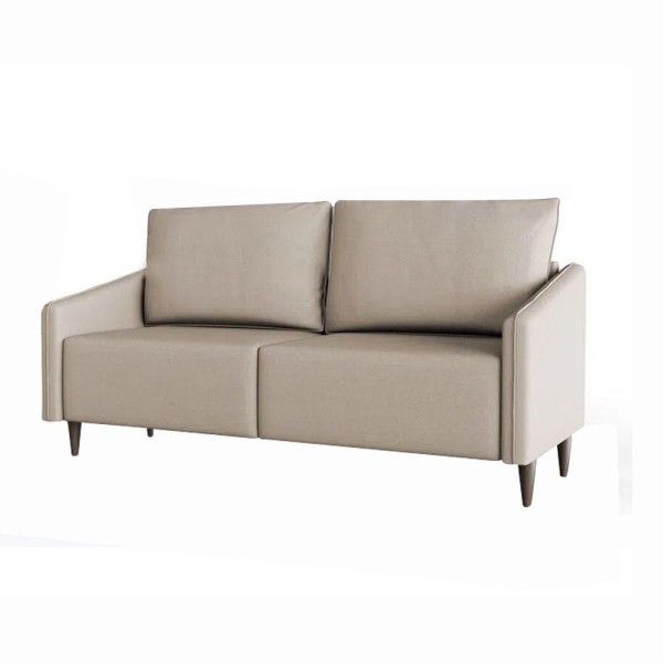 Encontraproduto.com.br - Sofá 2 Lugares Millenium PÃ©s Em Madeira Linho Rustico 1,40m Zahav Estofados Cor:bege