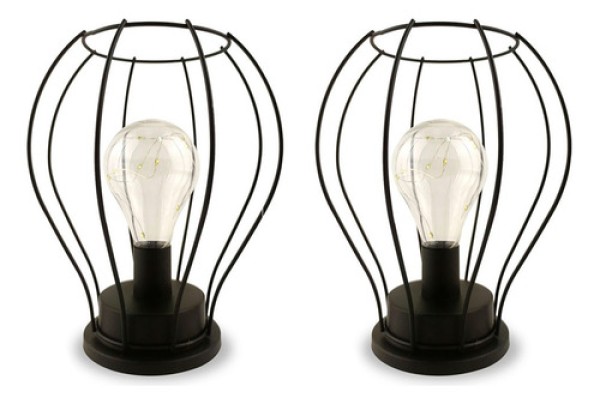 Encontraproduto.com.br - Kit 2 Luminárias Hoyle Games Design Moderno E Econômico Com Lâmpada Led E Estrutura Em Ferro