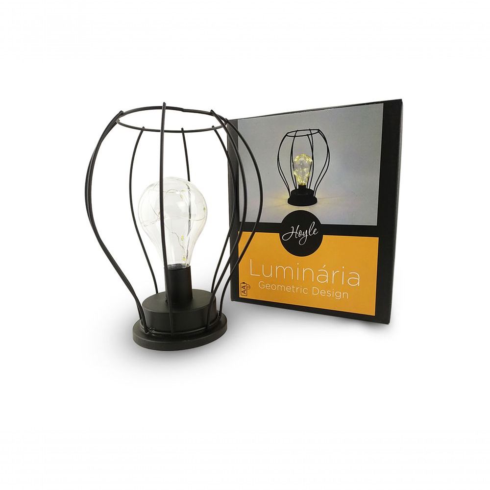 Encontraproduto.com.br - Kit 2 Luminárias Hoyle Games Design Moderno E Econômico Com Lâmpada Led E Estrutura Em Ferro