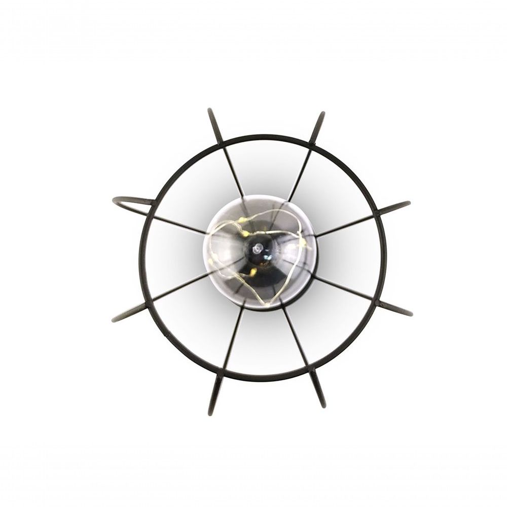 Encontraproduto.com.br - Kit 2 Luminárias Hoyle Games Design Moderno E Econômico Com Lâmpada Led E Estrutura Em Ferro