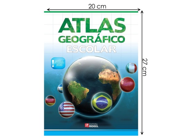 Encontraproduto.com.br - Kit Globo Terrestre Profissional Continental 30cm + Lupa +  Livro Atlas Escolar Com Divisão De Países Base Em Plástico