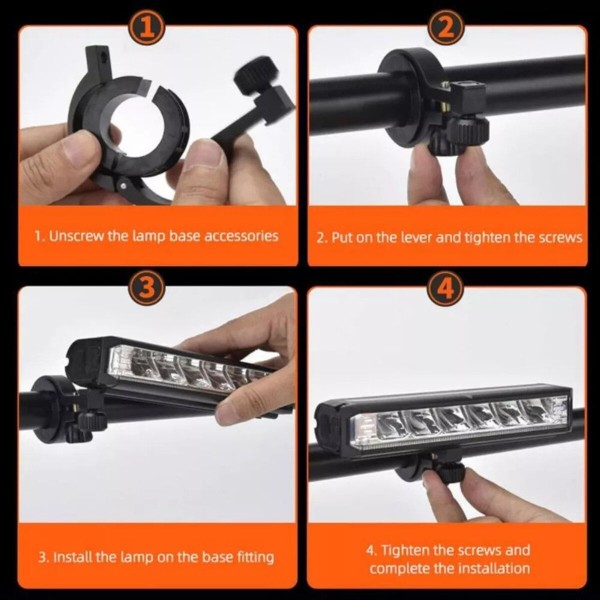 Encontraproduto.com.br - Farol Bike 5 Leds com 26.000 Lumen forte 80.000mAh Bicicleta