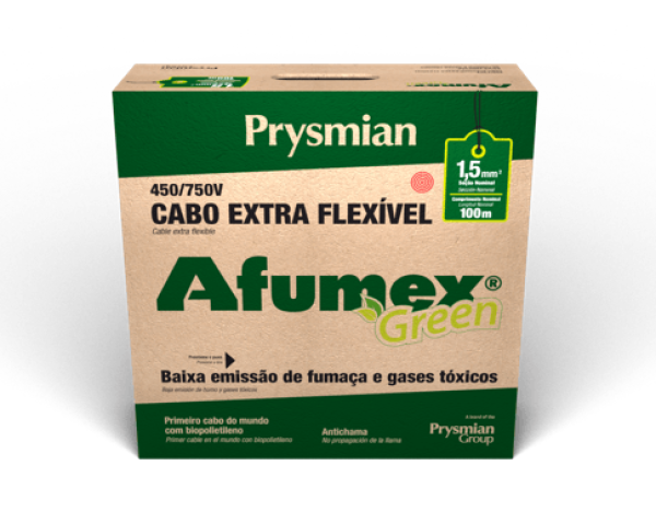 Encontraproduto.com.br - Cabo Flexivel 750V 1,5mm Branco 100 Metros Afumex Prysmian