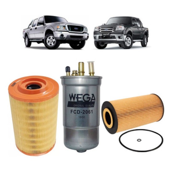 Encontraproduto.com.br - Refil Filtro de Óleo do Motor Ford Ranger 3.0 V6 Turbo Diesel Eletrônico Power Stroke 2005 até 2007