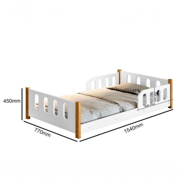 Encontraproduto.com.br - Cama Juvenil Camila Com Colchão E Luminária