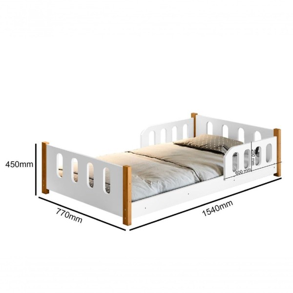 Encontraproduto.com.br - Cama Juvenil Camila Com Colchão E Luminária