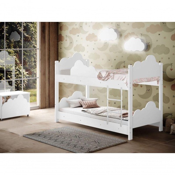 Encontraproduto.com.br - Beliche Marina Formato Nuvem Branco