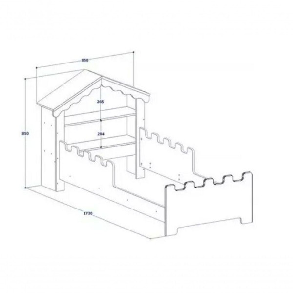 Encontraproduto.com.br - Cama Casinha Juvenil Magia Para Menina