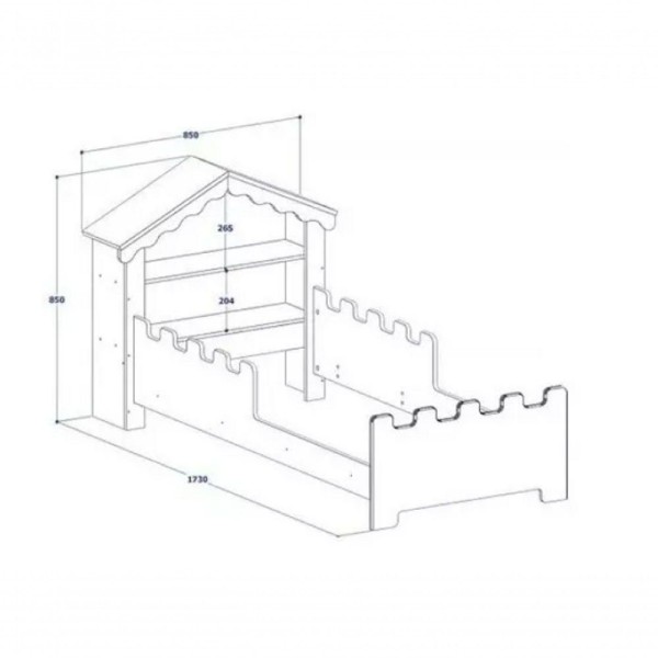 Encontraproduto.com.br - Cama Casinha Juvenil Magia Para Menina