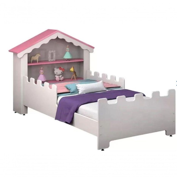 Encontraproduto.com.br - Cama Casinha Juvenil Magia Para Menina Com Colchão