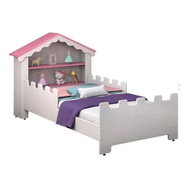 Encontraproduto.com.br - Cama Casinha Juvenil Magia Para Menina Com Colchão