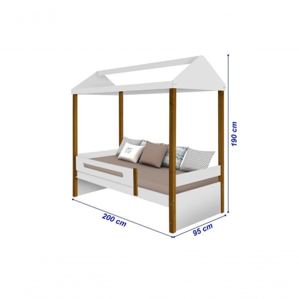 Encontraproduto.com.br - Cama Sara Solteiro Design Montessoriano + Led
