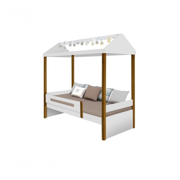 Encontraproduto.com.br - Cama Sara Solteiro Design Montessoriano + Led
