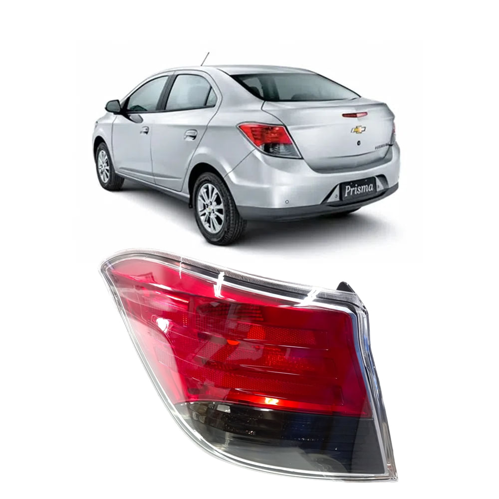 Encontraproduto.com.br - Lanterna Traseira Lado Esquerdo Ré Fume Prisma LT/LTZ 2013 até 2016 e Prisma Joy 2017 até 2019