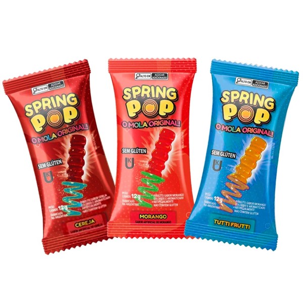 Encontraproduto.com.br - Pirulito Mola Spring Pop Sortido c/36 - BeneVia