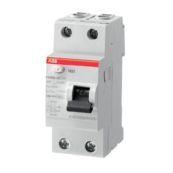 Encontraproduto.com.br - Interruptor DR Bipolar 440vca 25A 30MA 1TMF202006R1250 ABB