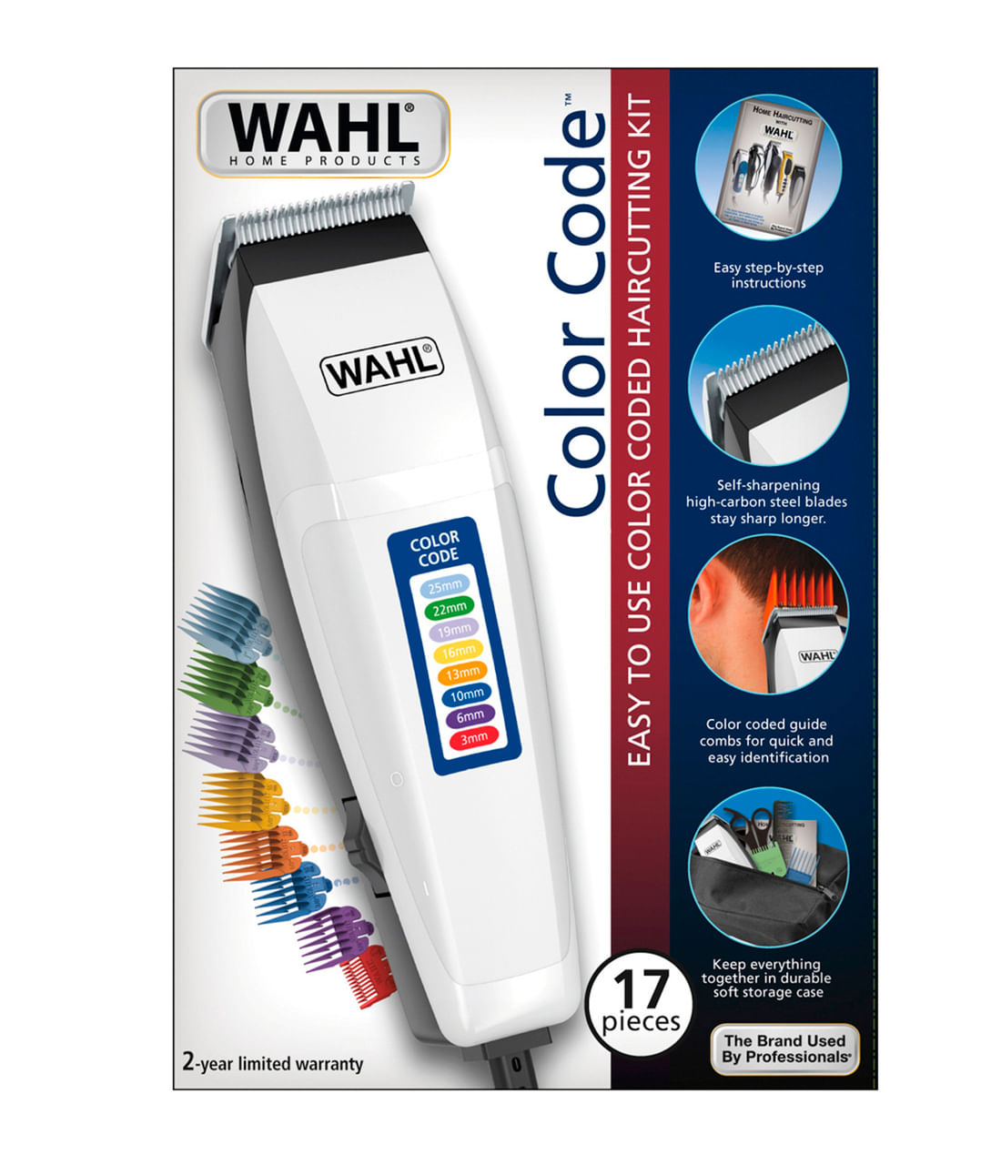 Encontraproduto.com.br - Wahl Máquina de Corte Color Code 220V