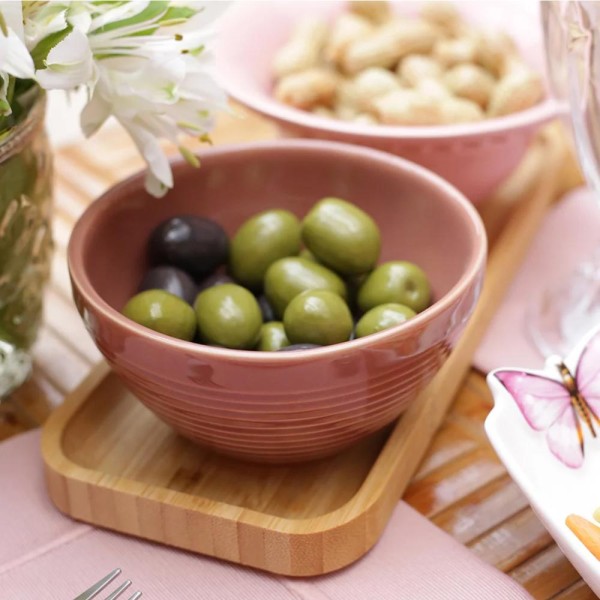 Encontraproduto.com.br - 20 Bandejas de Bambu Retangular para Cozinha 20x10cm Petisqueiras Multiuso Hire Lyor
