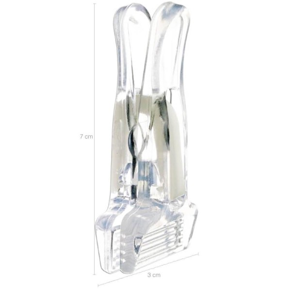 Encontraproduto.com.br - Kit 40 Presilhas de Roupas para Cabides Loja Prendedores Ref