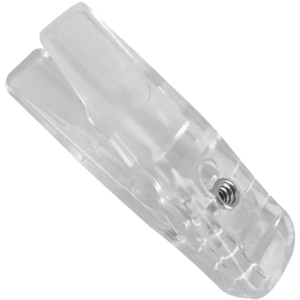 Encontraproduto.com.br - 20 Prendedores Presilhas Transparente De Cabide Giratória Prendedor Roupa Plástico