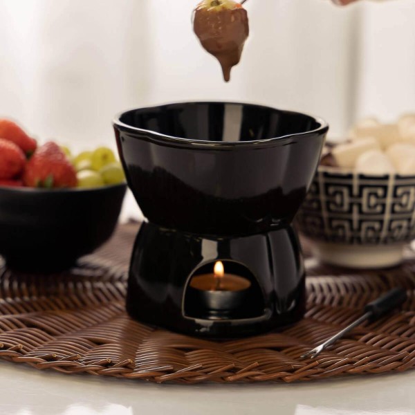 Encontraproduto.com.br - 10 Sousplats Lyor Marrom 38cm Rattan Lugares Americano Plástico Trançado Restaurante