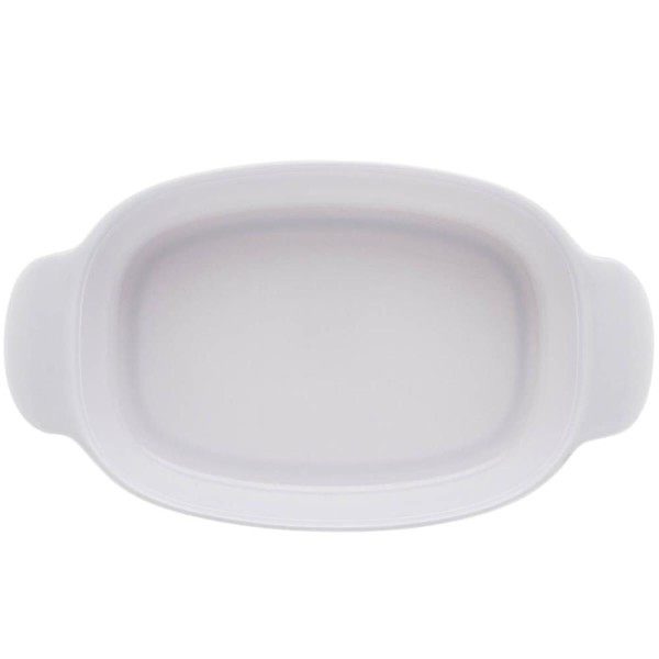 Encontraproduto.com.br - Kit 5 Travessas Para Servir De Melamina Branca 23cm Com Alças Para Restaurantes Casa Milão Lyor