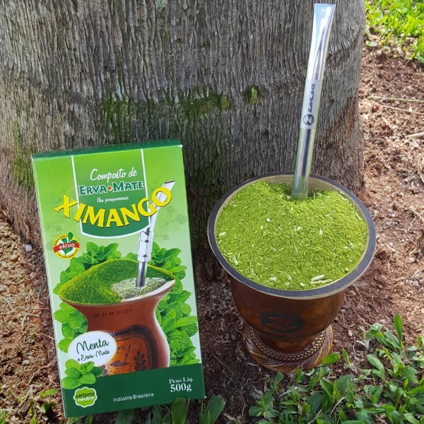 Encontraproduto.com.br - 7 Erva-mate Ximango Tradicional Moída Grossa Composta Menta Nativa Pura Folha Sete Variações