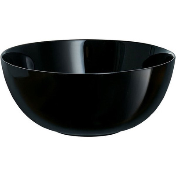 25 Cumbucas Restaurante Vidro Opalino 700ml Diwali Black Lyor Bowl para Servir
