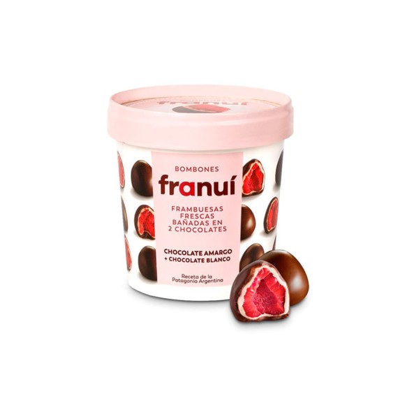 Bombom Franuí Congelado Framboesa Chocolate Amargo 150g