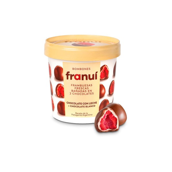 Bombom Franuí Congelado Framboesa Chocolate ao Leite 150g
