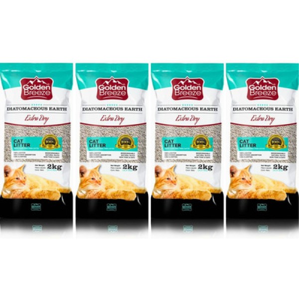 Encontraproduto.com.br - Areia Higiênica para Gatos Extra Fina Golden Breeze 2kg
