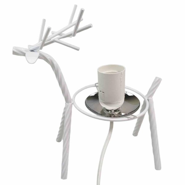 Encontraproduto.com.br - Luminaria Abajur Cervo Rena Decoraçao Natal Quarto Sala Hotel Pousada Recepçao Enfeite