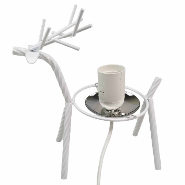 Encontraproduto.com.br - Luminaria Abajur Cervo Rena Decoraçao Natal Quarto Sala Hotel Pousada Recepçao Enfeite
