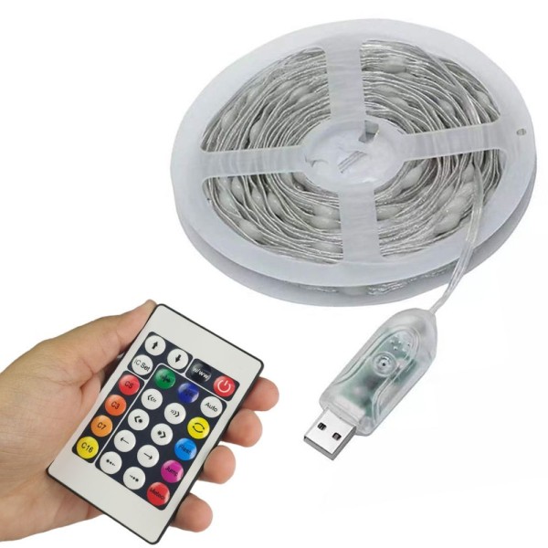 Encontraproduto.com.br - Fita Led Aplicativo App Controle 5 Metros Celular Smartphone Cores Rgb Ajustavel Ip68 Decoraçao