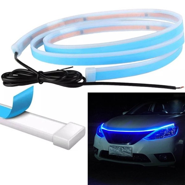 Encontraproduto.com.br - Fita Led Neon Capo Carro Luz Drl Automotivo Barra Tuning 1 Metro 50cm Iluminaçao Pickup Prisma