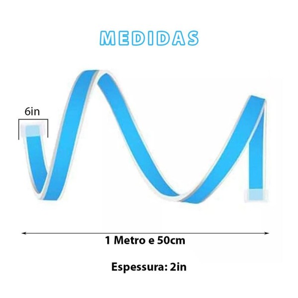 Encontraproduto.com.br - Fita Led Neon Capo Carro Luz Drl Automotivo Barra Tuning 1 Metro 50cm Iluminaçao Pickup Prisma