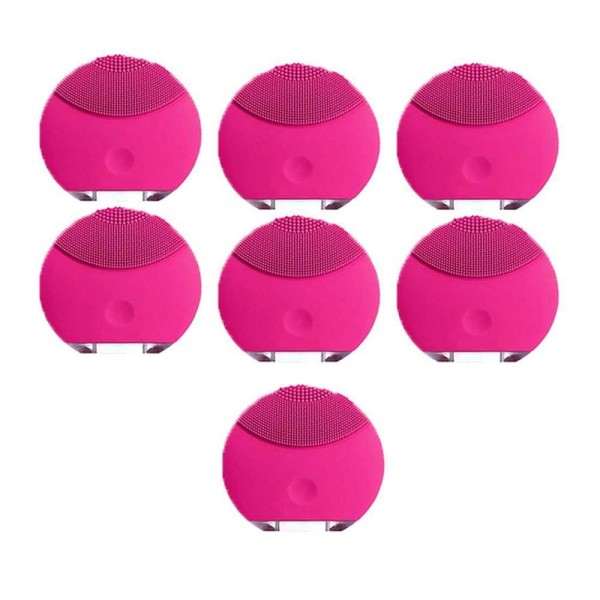 Esponja Massagedora Limpeza Facial Kit 7 Unidades Usb Skin Care Cuidado Tratamento Pele Beleza