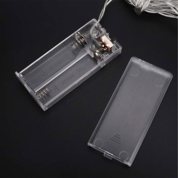 Encontraproduto.com.br - Luminaria Varal Natal Lampada Natalino Led Pilha Aa 10 Bolas