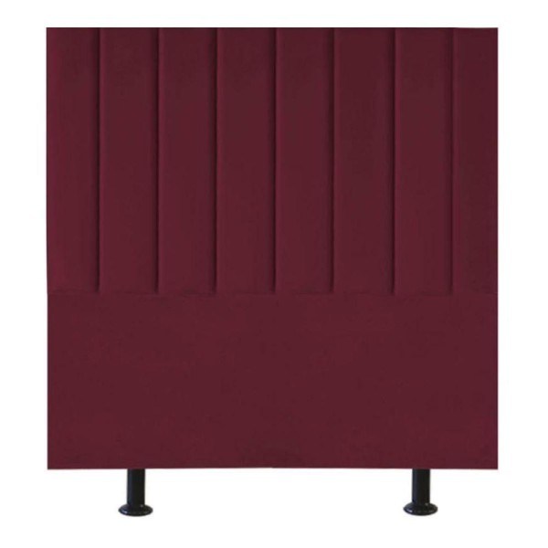 Encontraproduto.com.br - Cabeceira Estofada Cama Box Casal 140 Cm Taís Suede bordô
