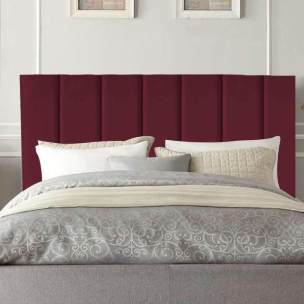 Encontraproduto.com.br - Cabeceira Estofada Cama Box Casal 140 Cm Taís Suede bordô