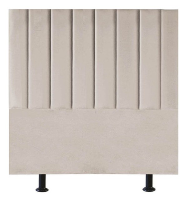Encontraproduto.com.br - Cabeceira Estofada Cama Box Solteiro 90 Cm Maisa Corino branco