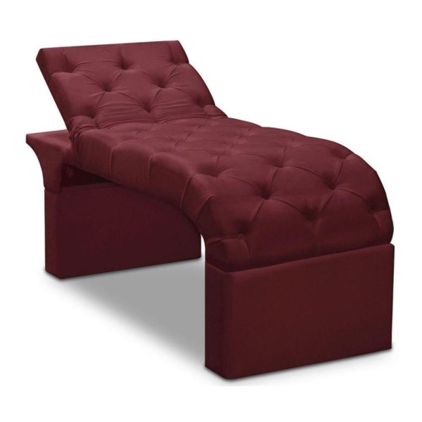 Encontraproduto.com.br - Maca Estofada Estética Cílios Regulável Spa Suede Juliette :bordô