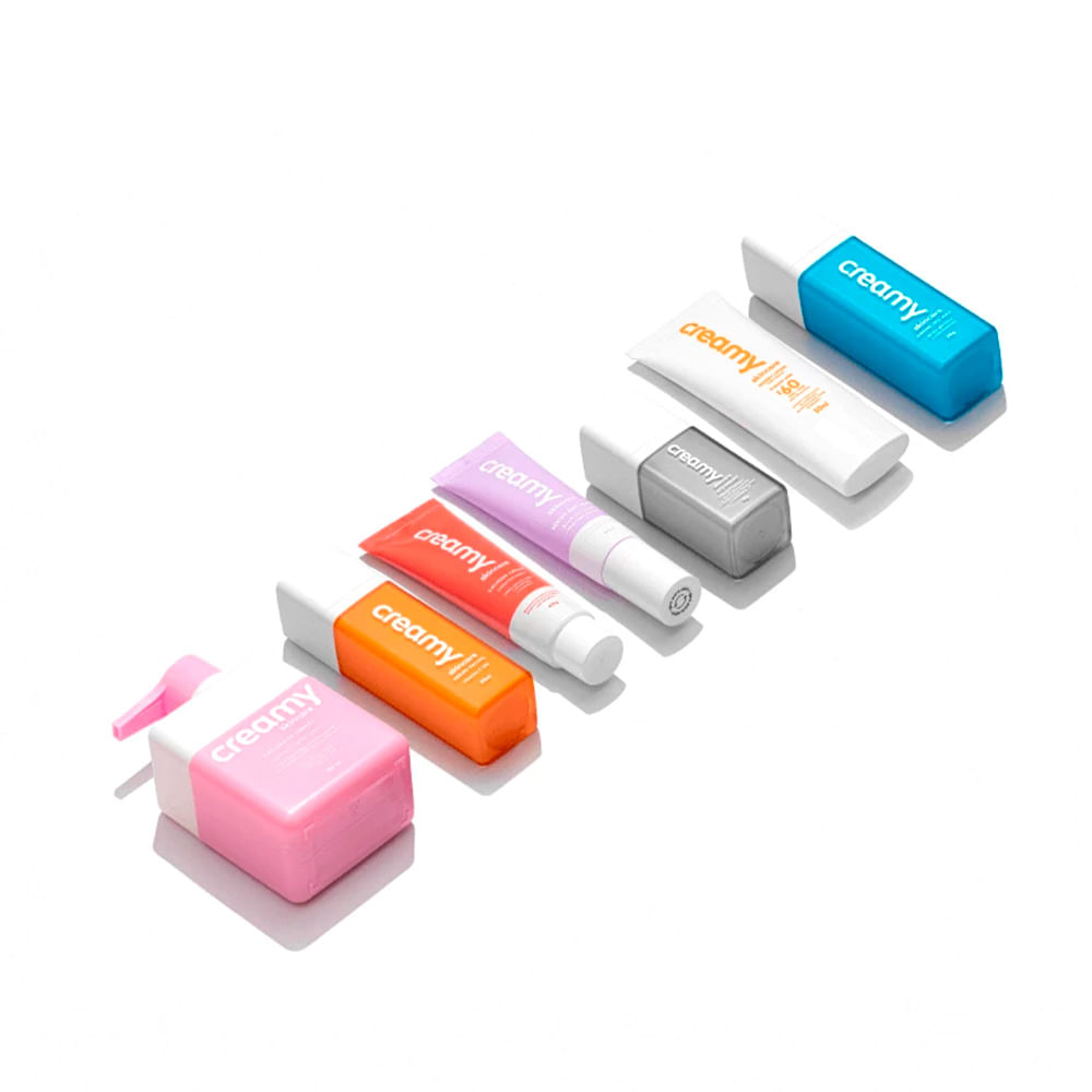 Kit Creamy Skincare Rotina Anti-aging para Peles Normais ou Secas (7 Produtos)