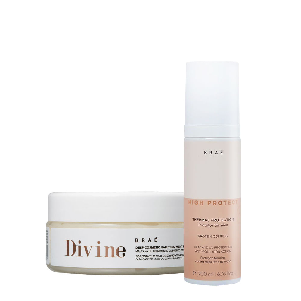 Kit Braé High Protect Thermal Divine Máscara (2 produtos)