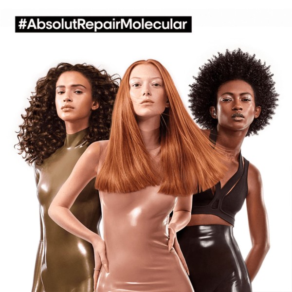 Encontraproduto.com.br - Kit LOréal Professionnel Absolut Repair Molecular Shampoo 500 Sérum e Leave-in (3 produtos)